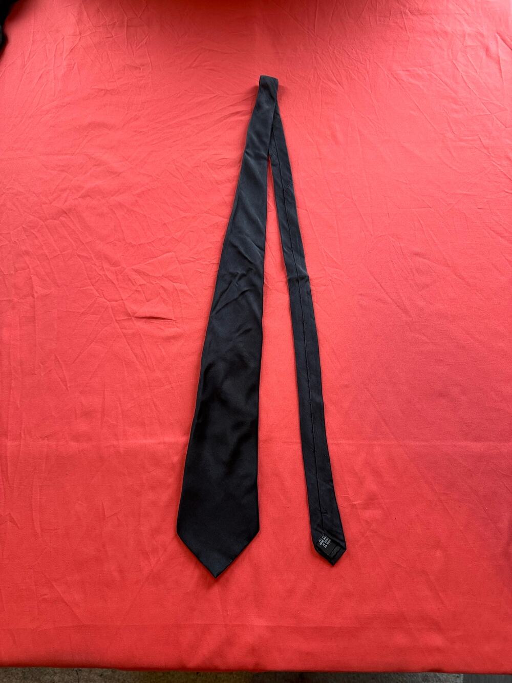 Vintage Puritan Black Silk Tie Mens Necktie Handmade 57.5” Classic Formal
